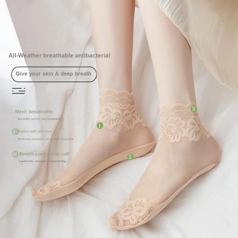 MIIOW Ankle Socks Women's 5 Pack Mixed Color-5