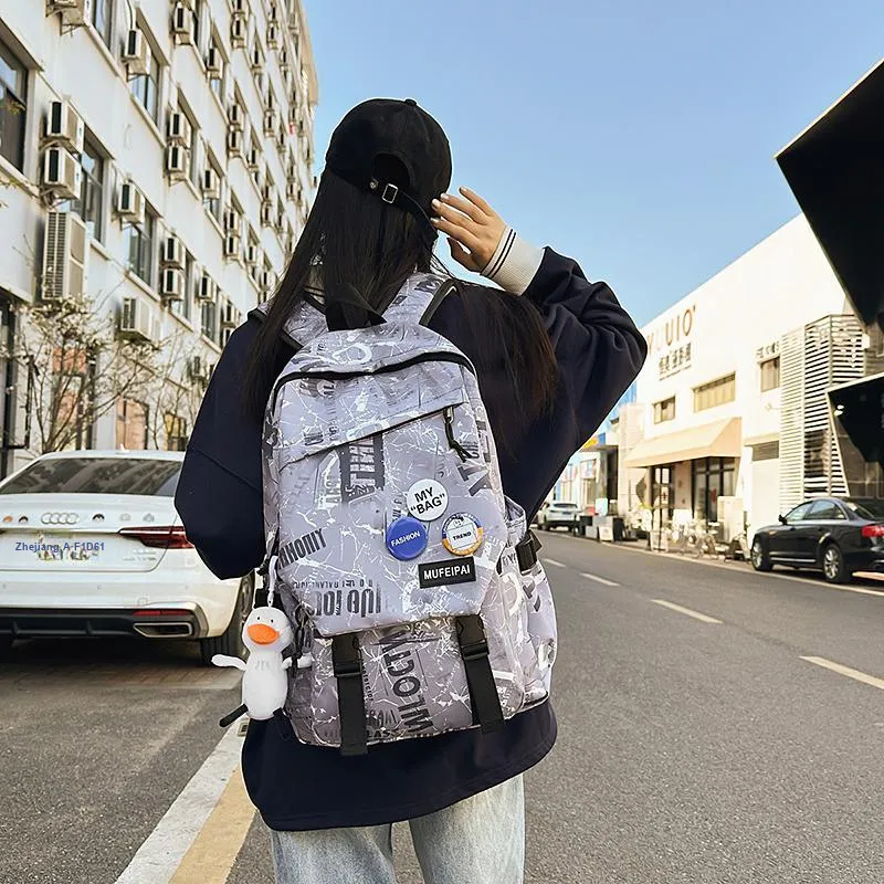 Debecca Nylon Backpack Unisex Multicolor-7