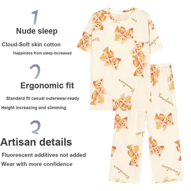 MADALLO Pajama Set Women's Apricot-2
