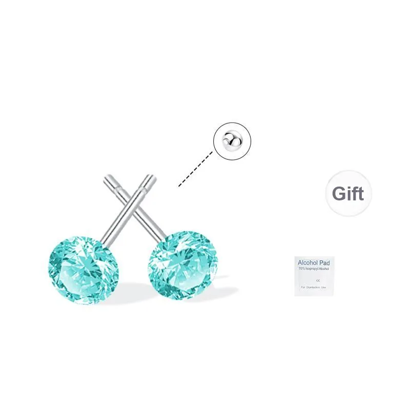 UX Deep Serene Cool Stud Earrings Unisex-0