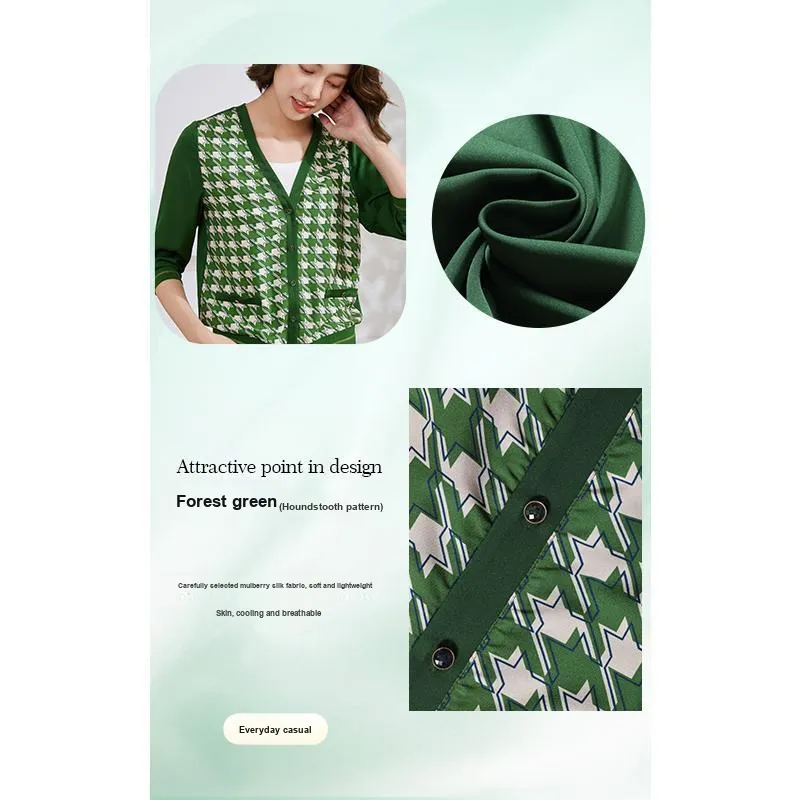 QIAOWANNI Cropped Coat Women's Forest Green-4