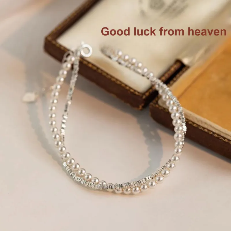 MGS Good Luck French Double Layer Layering New Chinese Style Bracelets Women's-2