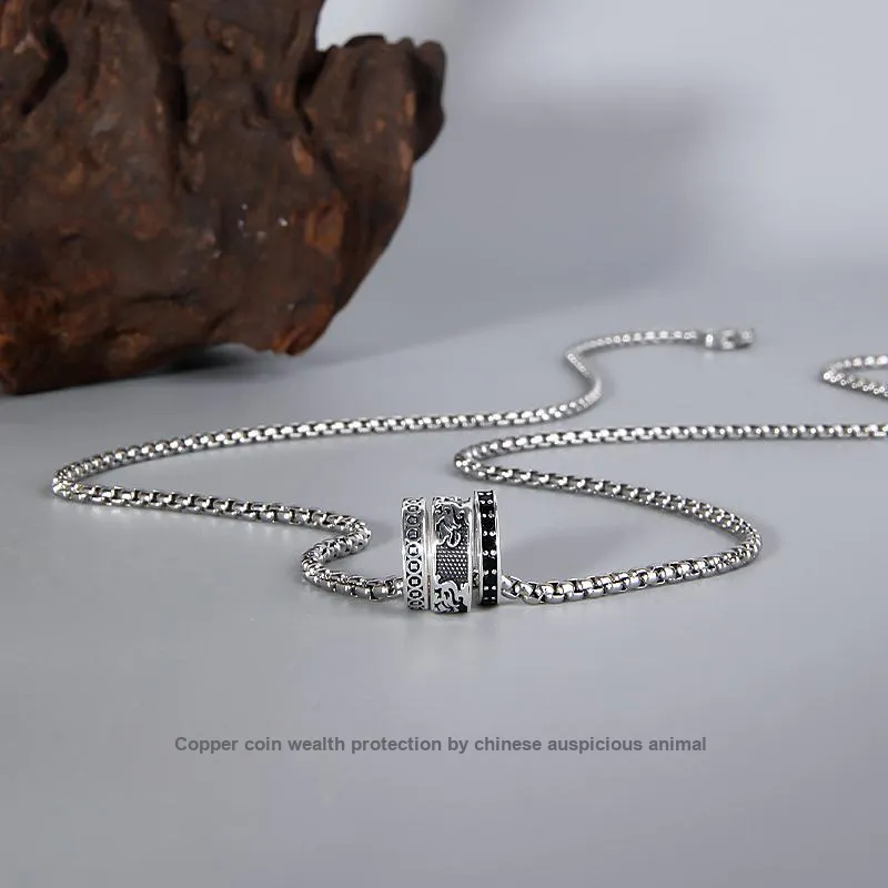FOREVER MELODY 999 Fine Silver Necklaces Men's-1