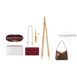 Burgundy Trumpets (DuPont Paper Waterproof Liner)+Sub-Bag[Cow Leather Crossbody]Modified Set