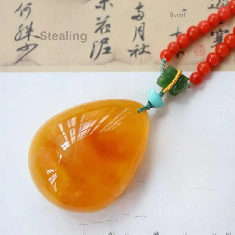 Xifeng Building Beeswax Necklaces Unisex-5