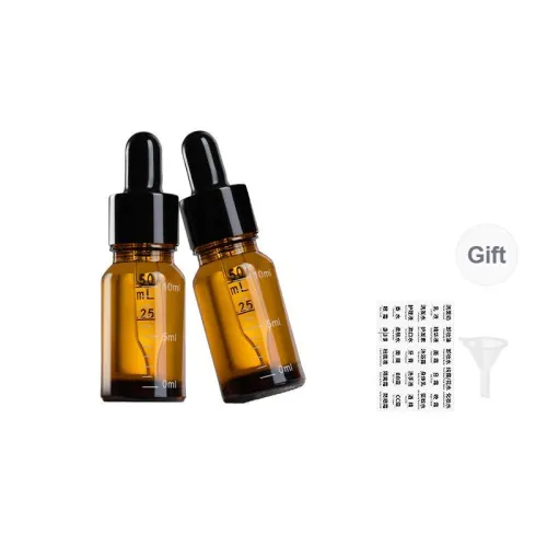 NILIYA Light Shielding Dropper Bottles With Dividers Liquid Sample Empty Glass Bottle