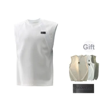 OGEK Tank Top Unisex Light Gray Comes With Random Tank Top+Brooch