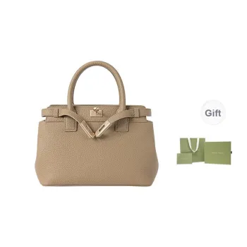 VANESSA HOGAN Top Grain Cow Leather Kelly Bag, Crossbody Bag, One Shoulder Handbag Women's