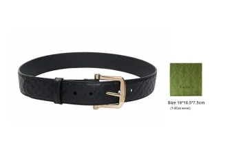 GUCCI Leather Belts Men Black