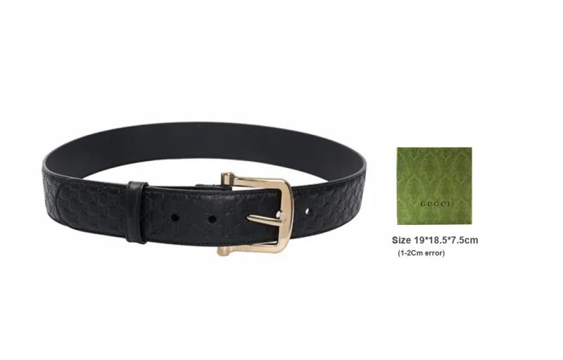 GUCCI Leather Belts Men Black-0