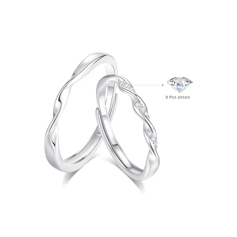 LUCA Sterling Silver Rings Unisex-0
