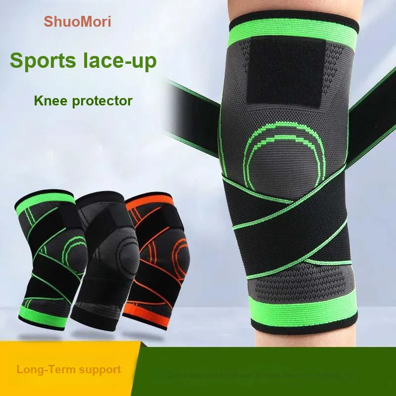 Shuosen Mountaineering Hiking Cycling Tennis Unisex Latex Thread Knee Pads-4