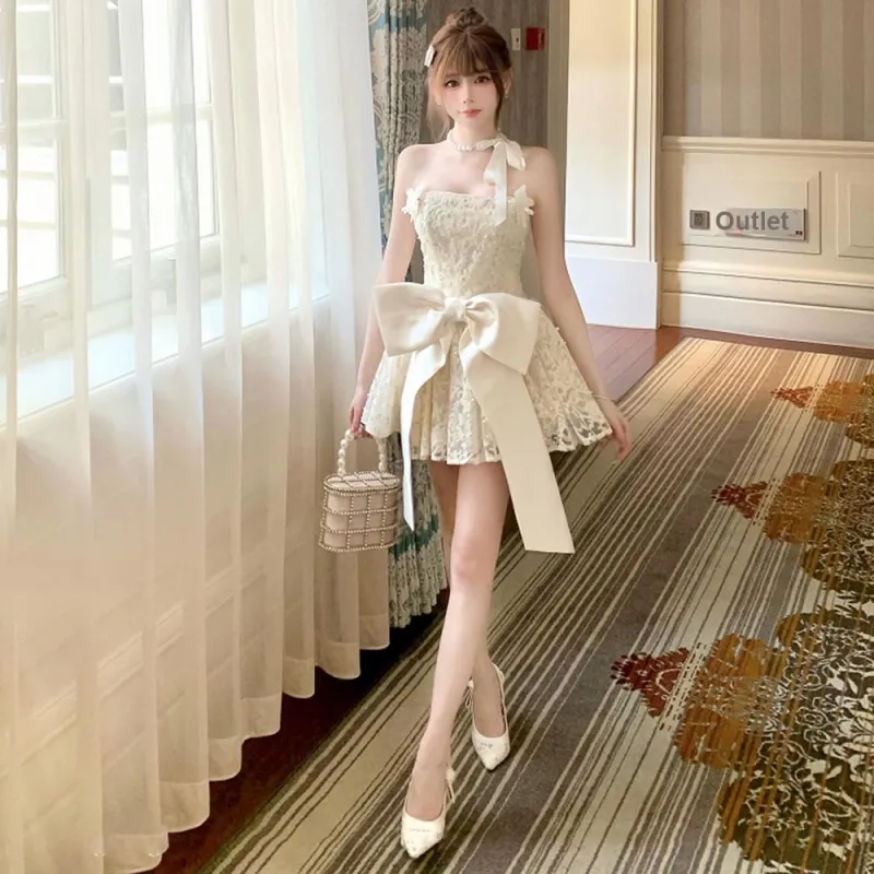 KUNZHUDAXIANG Slip Dress Women's White-26