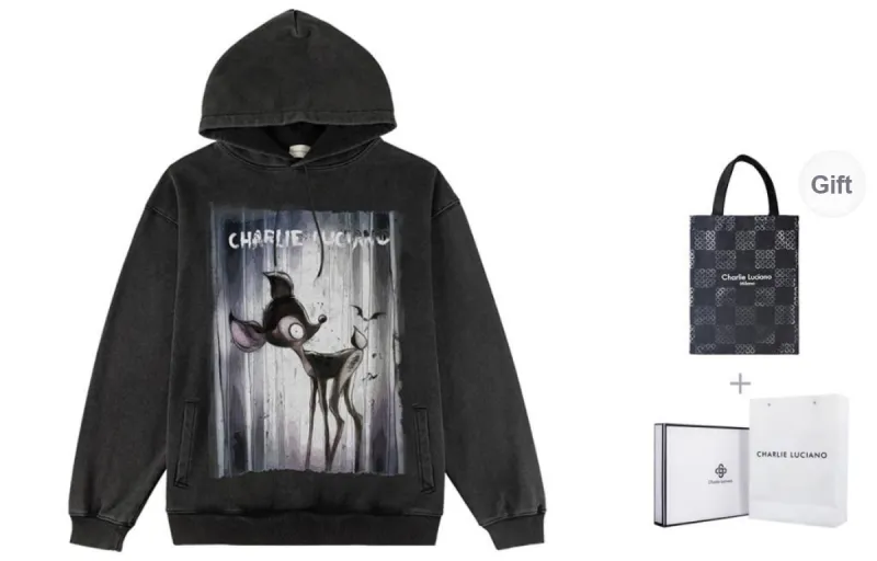 Charlie Luciano Sweatshirt Unisex Dark Gray-5