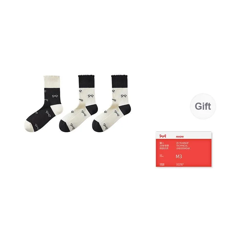 MIIOW Trend Party Series Mid Calf Socks Women's Combo Set-11