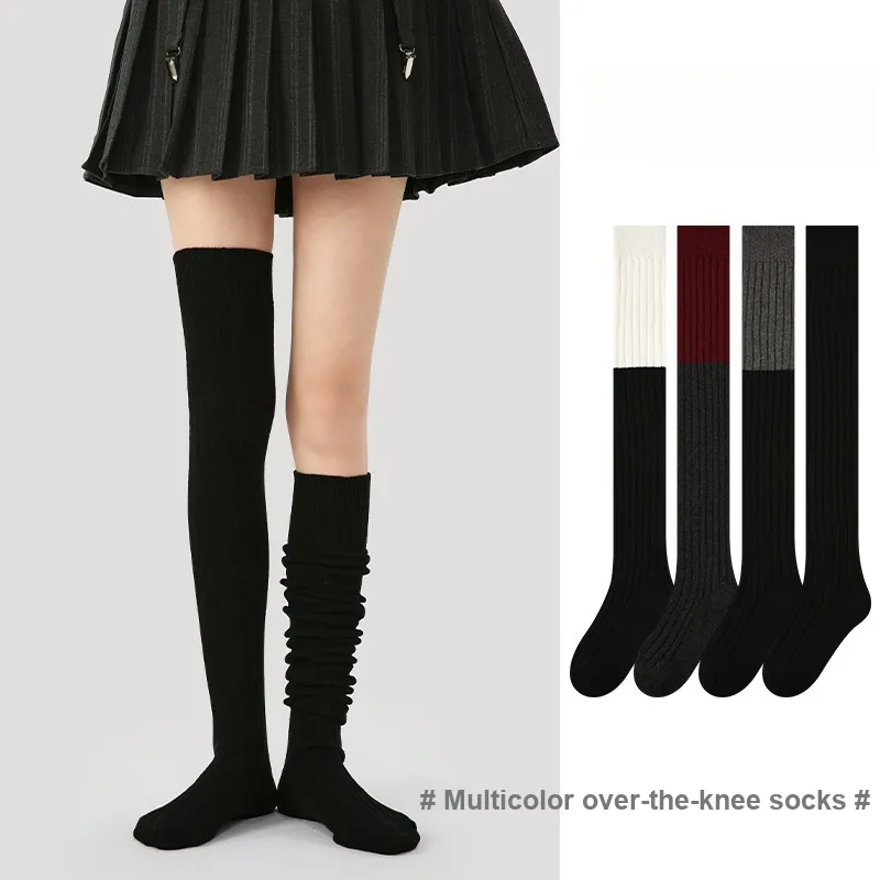 Vine Color Knee High Socks Unisex 3 Pack-3