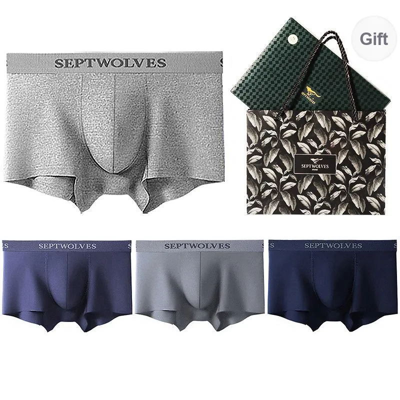SEPTWOLVES Underwear Gift Box Men's 4 Piece Gift Box Sets-25