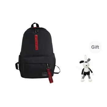 URBAN FOREST Oxford Backpack Unisex Black & Red/Black & Yellow/Light Gray/Dark Gray/Black & Red