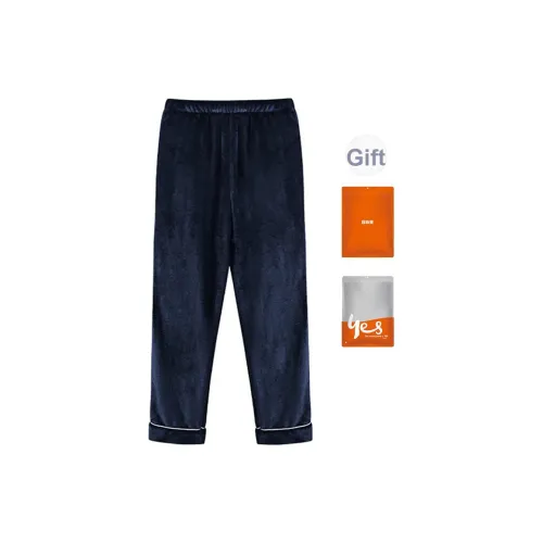 Удобные и освежающие пижамные штаны для мужчин темно-синие