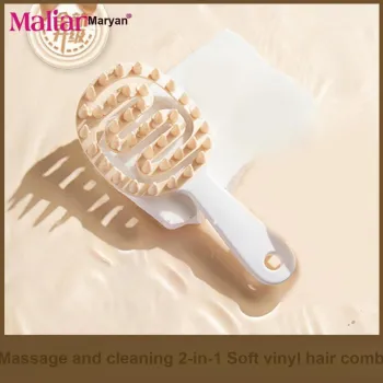 Malian Dry And Wet Dual Use Long Handle Shampoo Comb Home Use Long Hair Straightener Tool