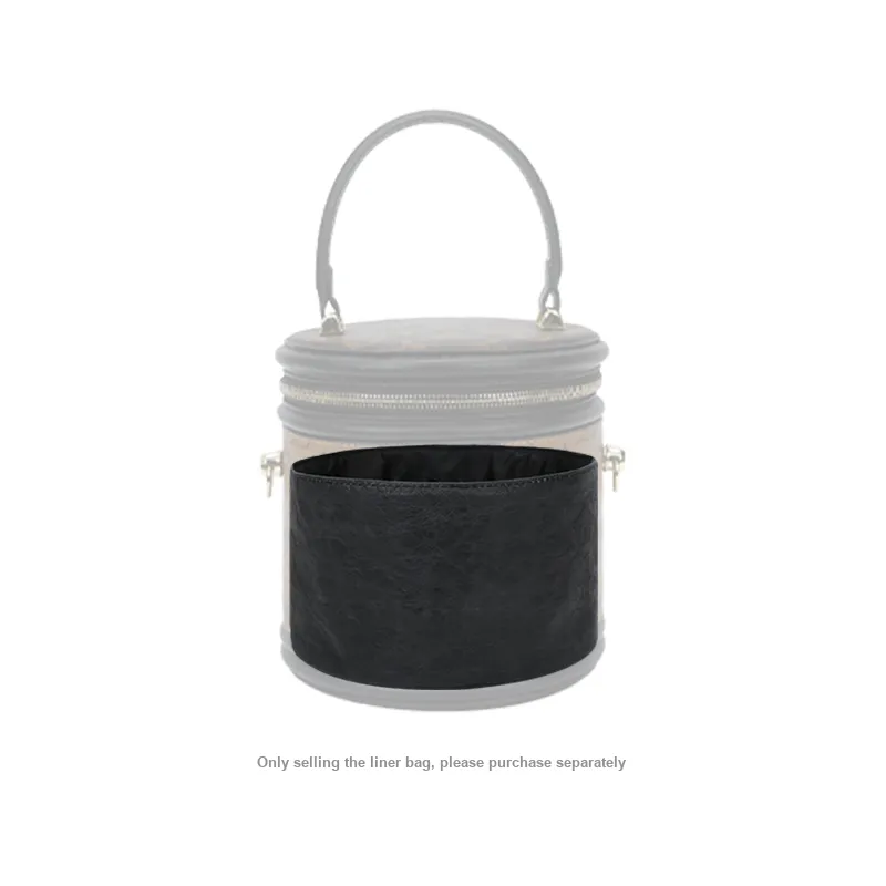 Tide DuPont Paper Liner Satin Lining Interior Pocket Storage Super Light Bag Women's Black-1