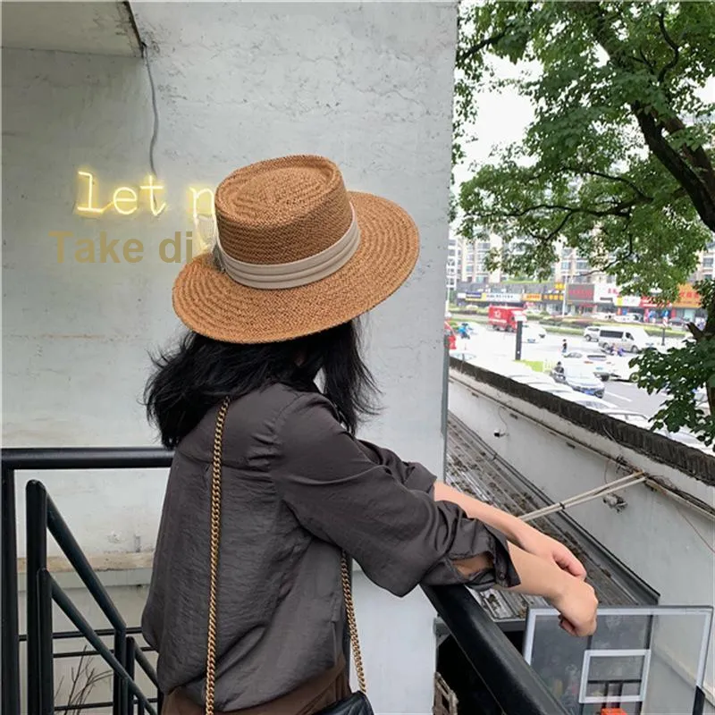Yi Bu Kang Raffia Top Hats Unisex-3