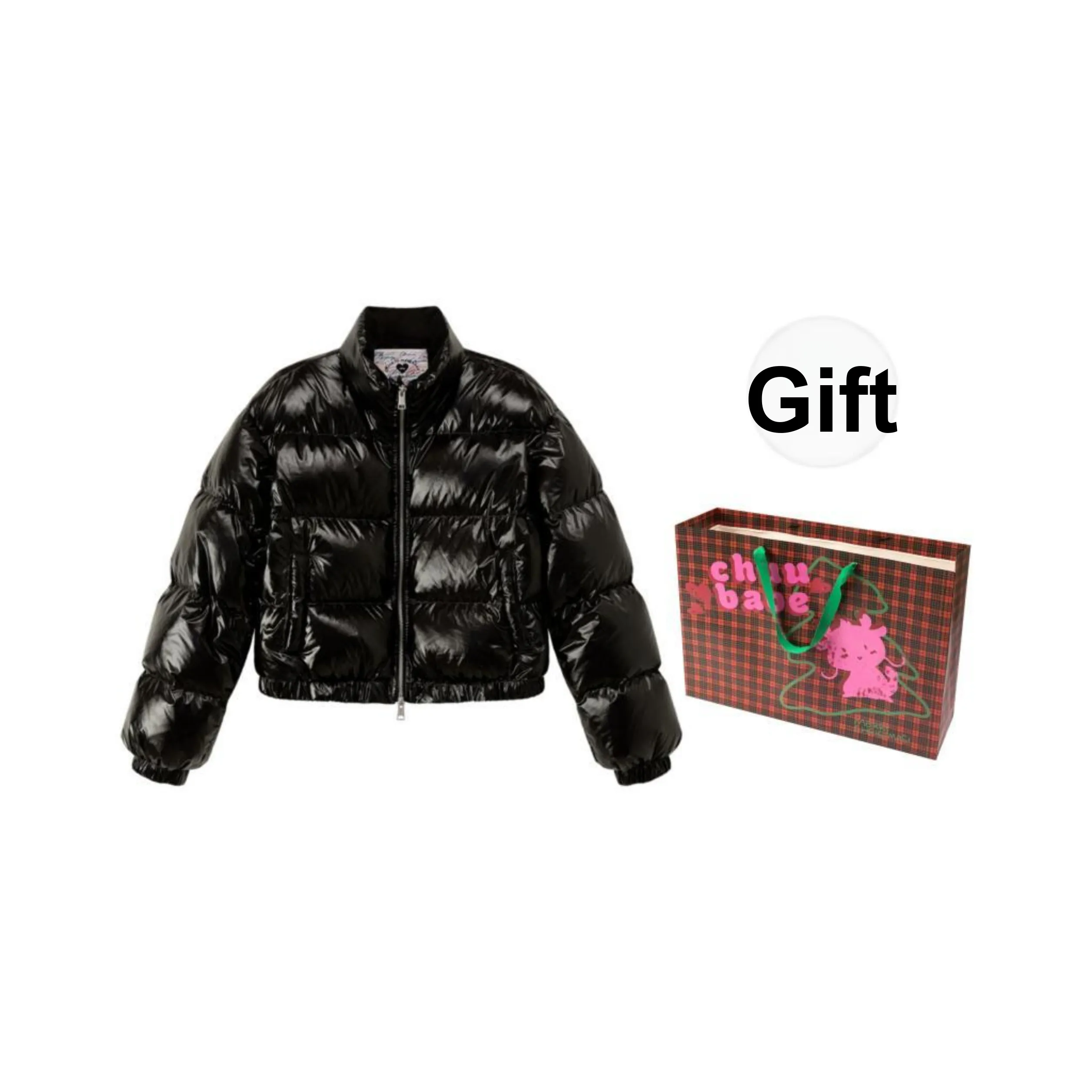 CHUU 24FW Cloud Cream Puff Down Jacket Women's Black