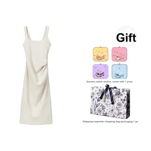 ETSE Slip Платье Женское Абрикос