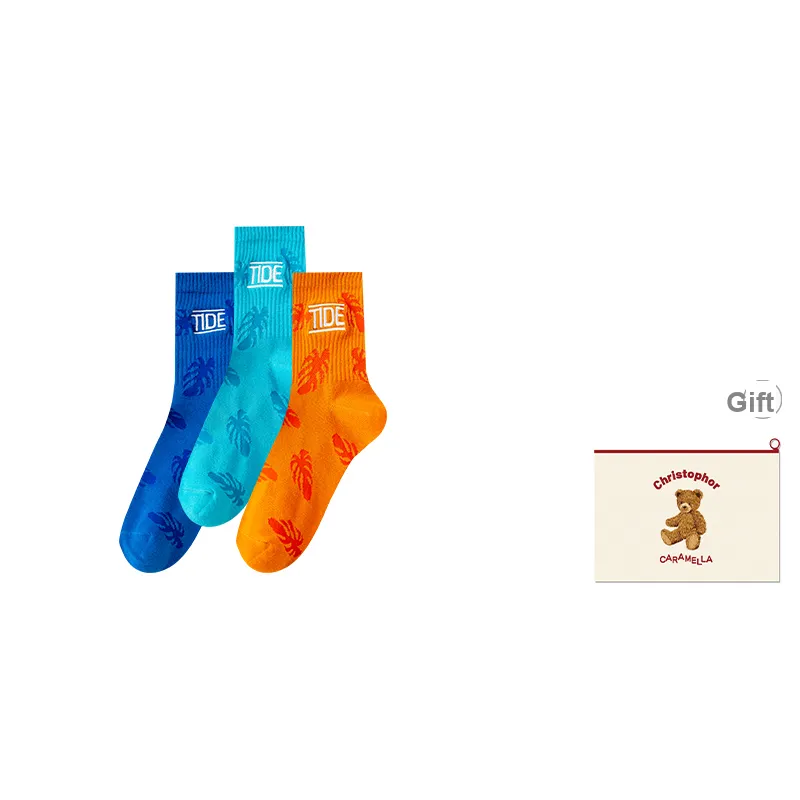 Caramella Mid-Calf Socks Men's Shopping Bag Combo Set-21