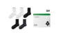 [Crew Socks]Raw White+Raw White+Mineral Black+Mineral Black+Shadow Gray