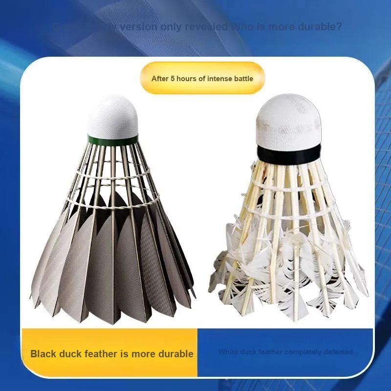 LiNing x Kason 12 Pack Muscovy Duck Feather All Round Duck Feather Outdoor Outdoor Shuttlecocks-3
