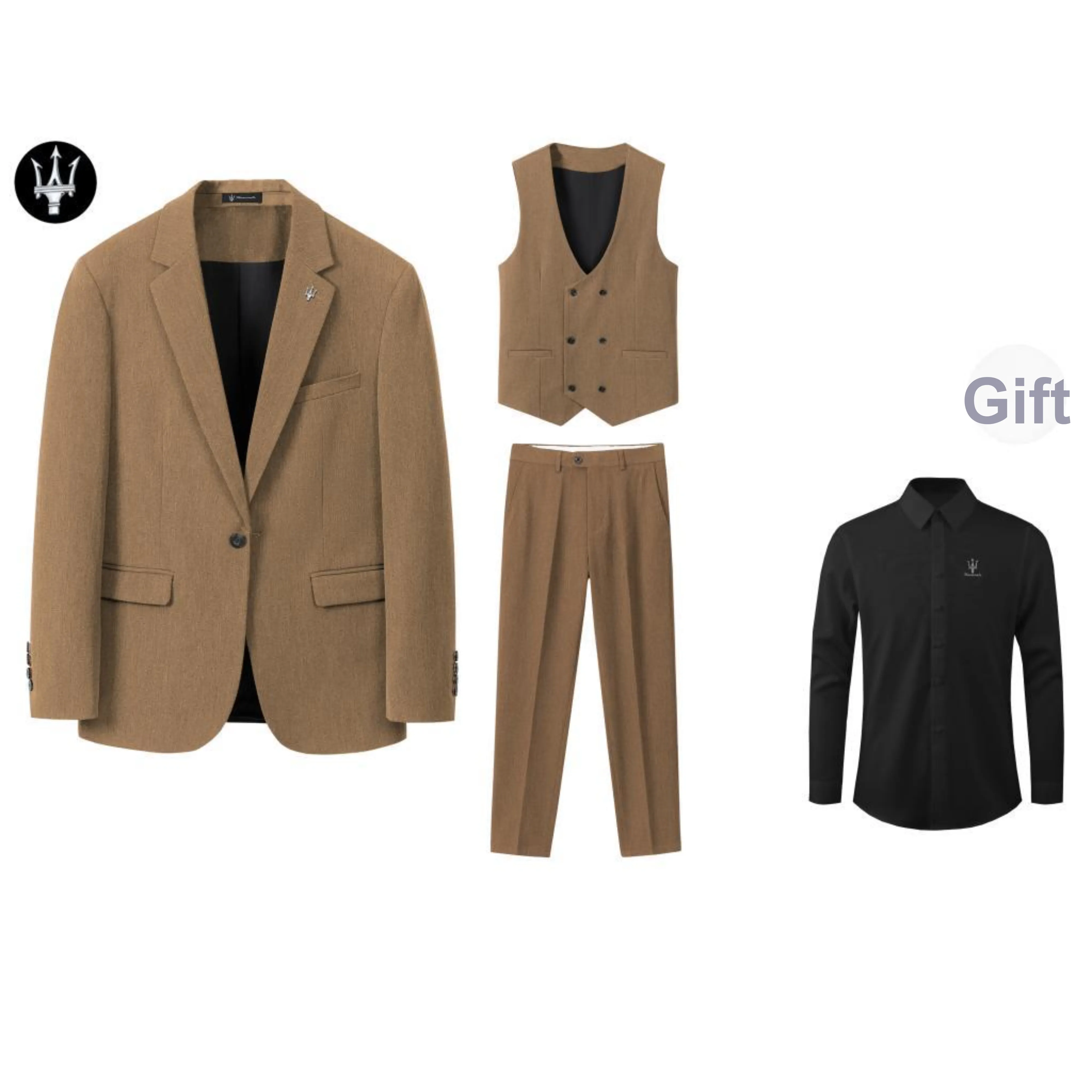 Maserati Business Suit Unisex Brown