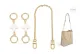 (Gold-Tone) White Four-Leaf Clover 10cm Extender Chain *2+Decorative Chain 40cm