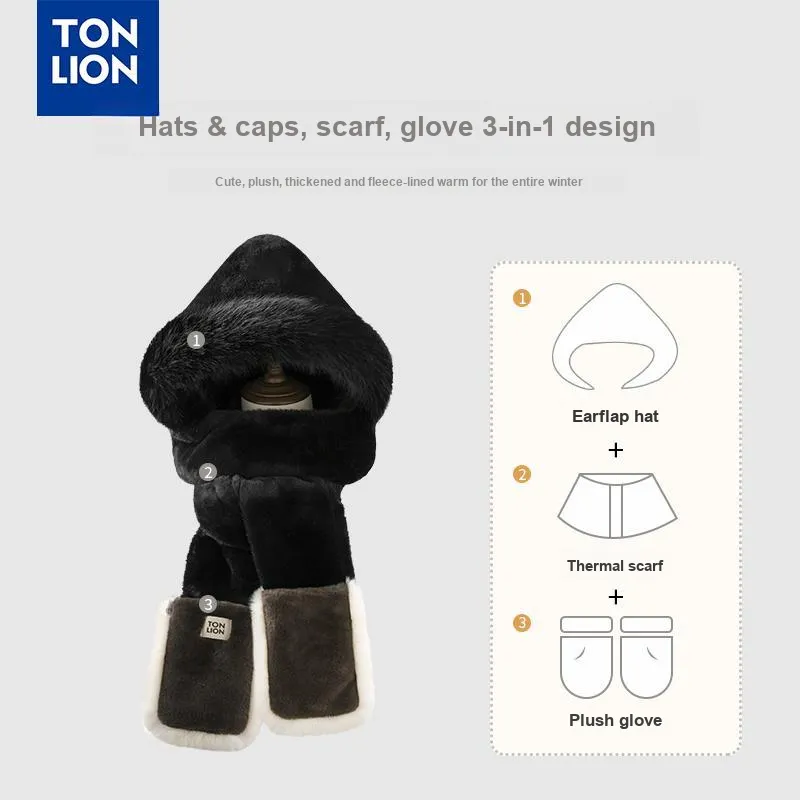Tonlion Polyester Hoods & Plush Hats Unisex-10