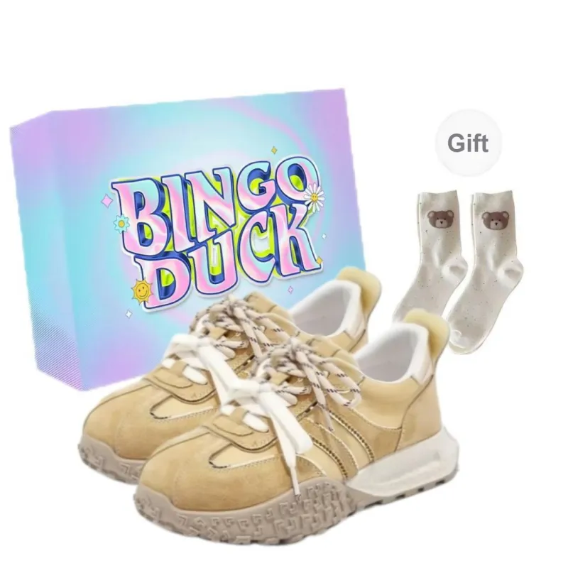 BINGO DUCK Slip Resistant Low Top Casual Shoes Women's-2