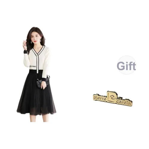 PIERRE CARDIN Длинное платье с длинными рукавами женское