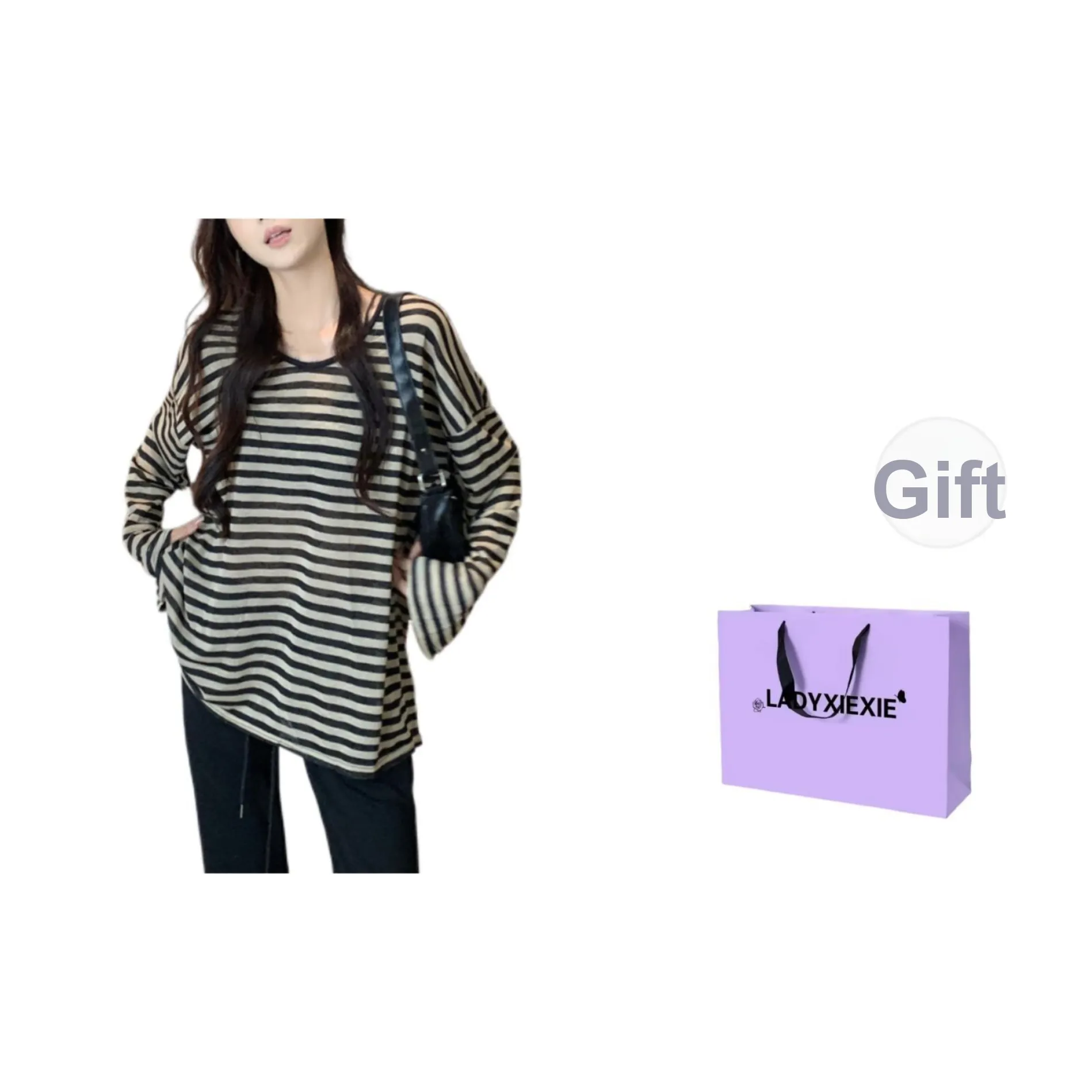 LADYXIEXIE Т-рубашка с оборванным рукавом женская