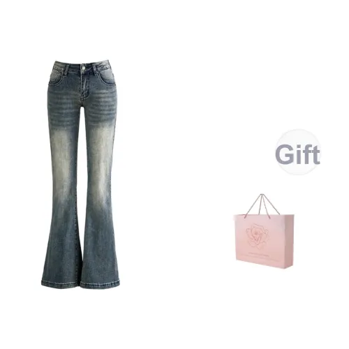 ZAZN Джинсы Женские Ностальгический Синий