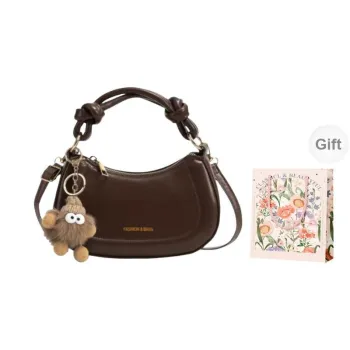 Gerlanx PU Crossbody Handbag Regular Women's Coffee/White/Black