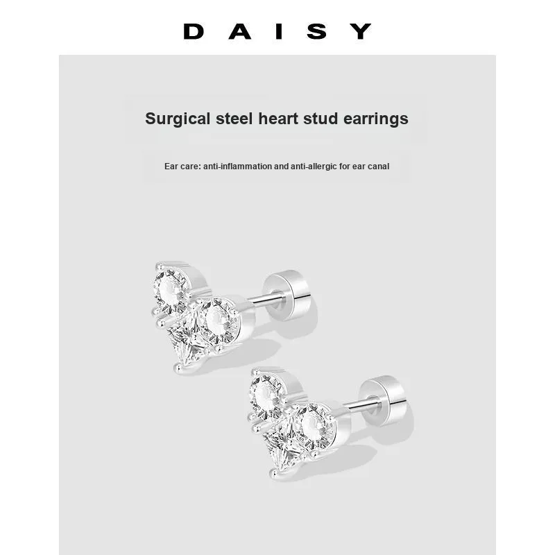 Daisy Dream Steel Stud Earrings Women's-4