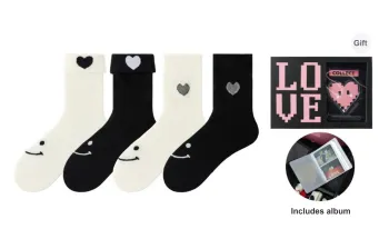 Caramella Mid-Calf Socks Unisex 4 Pack