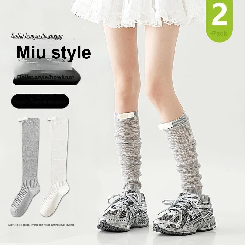 MIZU Knee High Socks Women's 2 Pack-1