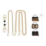 [Black Four-Leaf Clover Set of 3]Extender Chain 15cm+Decorative Chain 45cm+Crossbody Chain 100cm