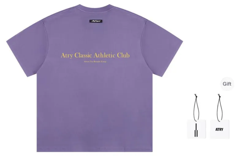 Atry Alphabet Slogan Series T Shirts Unisex-7