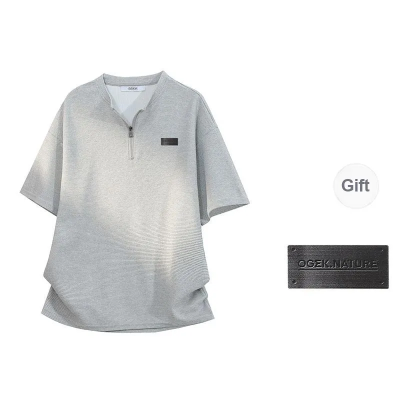 OGEK T Shirt Unisex White Comes With Brooch-2