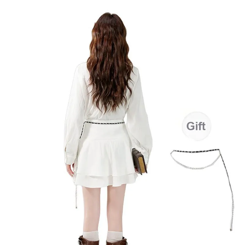 TORIGHT Skirt Set Women's White-1