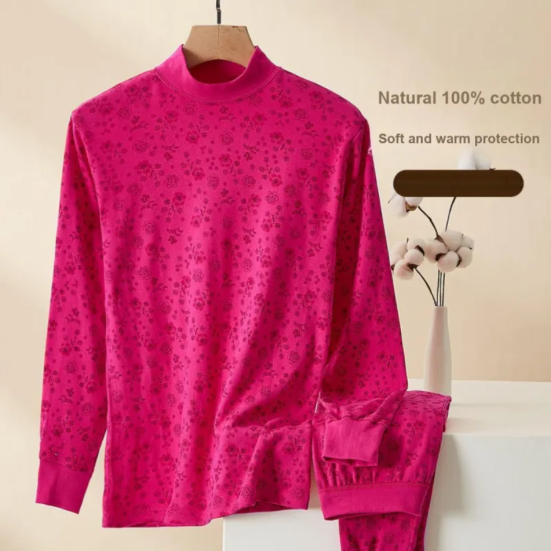 Yalu Thermal Set Women's Rose Red-3