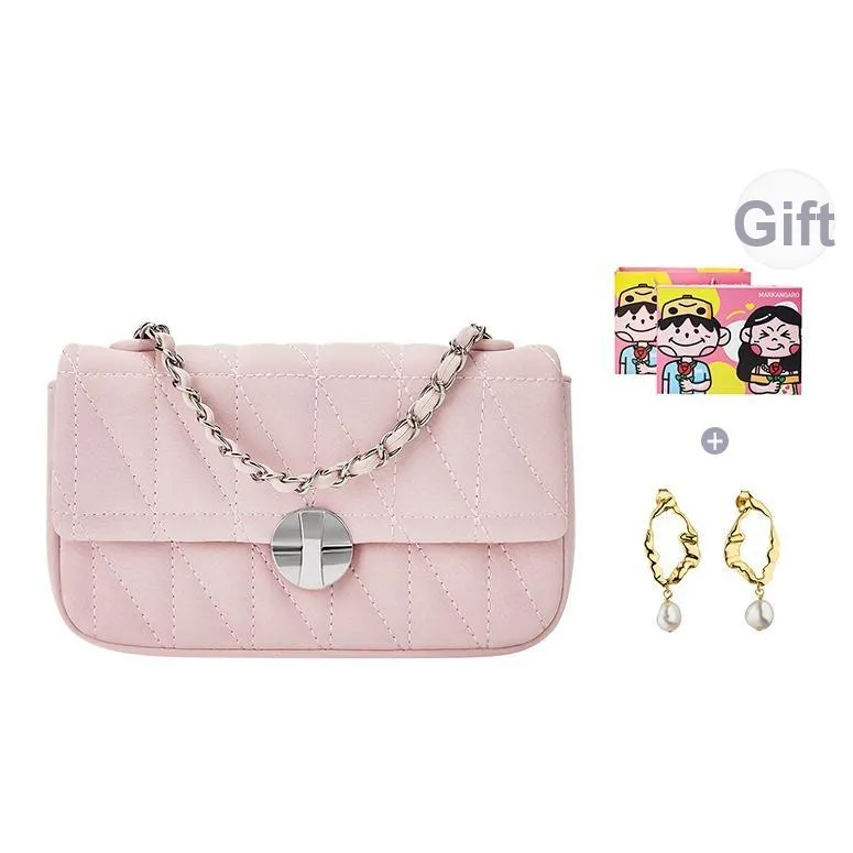 MARKANGARO ПУ (полиуретан) Сумка через плечо Маленькая квадратная сумка Средний Women's Silver Белый Светло-синий Светло-розовый