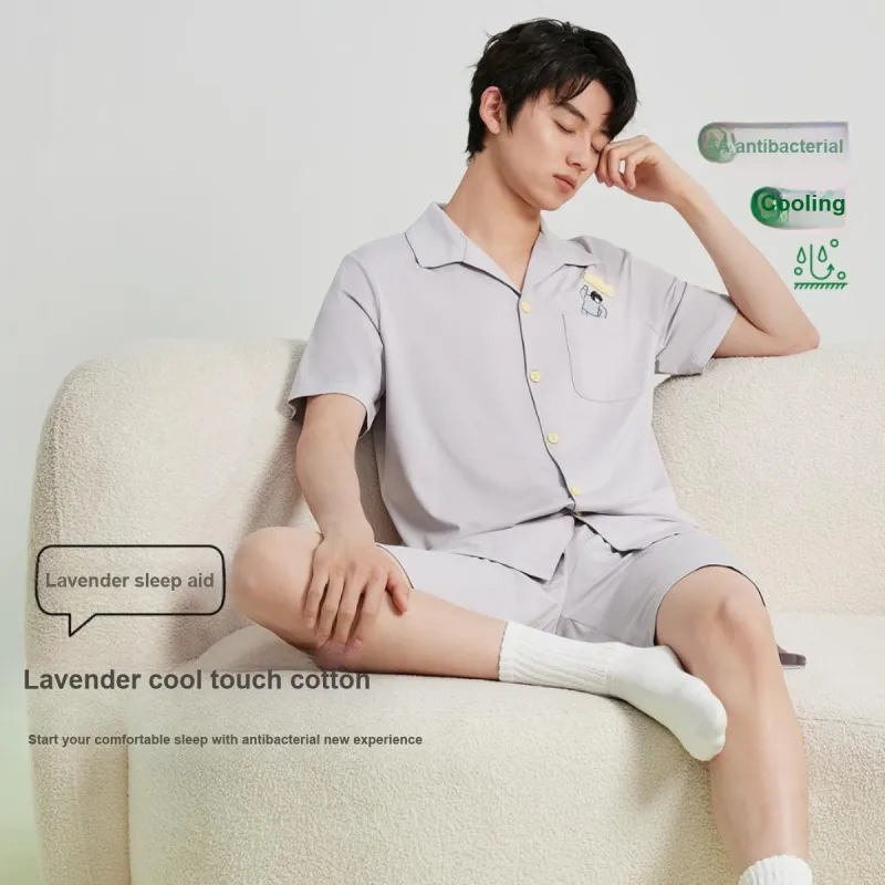 YOUKESHU Men Pajama Sets-2
