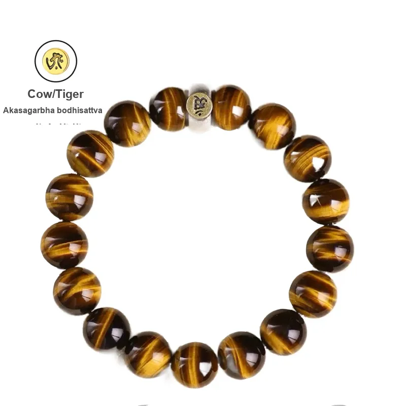 Harf Tiger's Eye Stone Bracelets Unisex-7